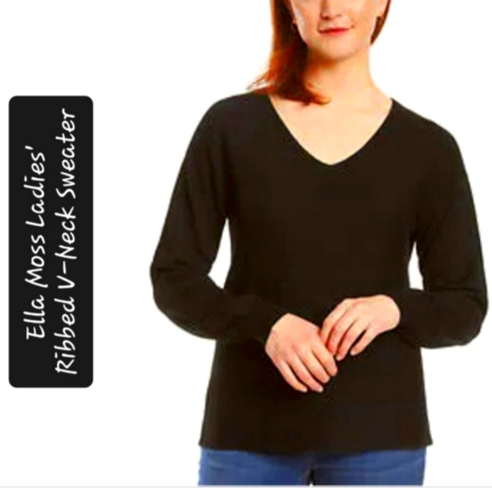 Ella Moss Ribbed Sweater S